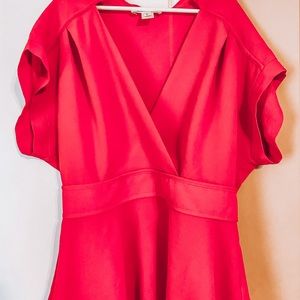 hot red top/blouse